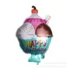 Globo de aluminio para pizza, palomitas, hamburguesas, perritos calientes, helados, donas, fiestas, cenas y más