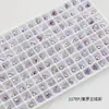 Dongzhou Pêssego Coração Arte de Unha Diamante Ponta Inferior Diamante de Vidro Brincos Colar Acessórios de Joia Explosão de Amor Diamante de Unha Atacado
