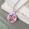 Accesorios de Collar K-Pop de Grupo de Chicas Cazadoras de Brujas Más Vendidos Transfronterizos Collar con Colgante de Piedra del Tiempo Collar de Piedra Preciosa Fábrica al por Mayor