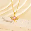 Collar Transfronterizo de Elefante de Animal Nuevo con Circonita de Colores, Lujo Ligero, Diseño de Nicho Creativo Personalizado, Joyería de Colgante de Moda Exquisita