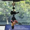 Colgante de calabaza de madera de durazno natural para coche, amuleto de paz, decoración de loto de madera de durazno para coche, regalo de bendición de área escénica de alta gama