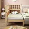 Protector de Piso Barrera para Cuna de Bebé Barrera Elevada para Cama Infantil Madera Maciza Ensamblada Ampliada Barandilla Adicional para Cama Barandilla de Cama Puede