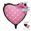 Mecrla Globos de Papel de Aluminio con Forma de Corazón y Lazo, Estilo Ins de Venta Caliente Transfronteriza, 22 pulgadas, para Decoración de Fiesta de Cumpleaños