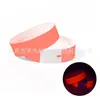 Pulsera Fluorescente de Color Sólido Desechable con Mancha Impermeable y Resistente al Desgarro Reconocimiento de Identidad Papel Sintético Boleto de Admisión para Exhibición