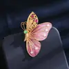 Broche de Mariposa Pintada de Moda Estilo Palacio con Sentido del Diseño, Broche Pin Versátil de Lujo Ligero de Gama Alta