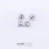 ¡Aretes de Oferta Especial! Acero de Titanio 316L Chapado en Oro Cobre Zirconia Clavo para Hélice de Oreja Clavo Redondo Grande de Zirconia Clavo para Hélice de Oreja Hélice de Oreja