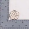 Liga Ecológica Pingente Flor Rosa Gotejante de Óleo DIY Feito à Mão Colar Pulseira Chaveiro Acessórios de Joias Transfronteiriços