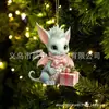 Colgante Transfronterizo Amazon Nuevo Serie Dinosaurio Navideño Decoraciones Navideñas Acrílico Colgante Plano