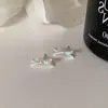 Pendientes de Lazo con Goteo de Aceite Estilo Ins, Diseño Sencillo de Nicho, Pendientes de Moda Versátiles y Únicos, Estilo Minimalista