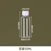 Botella dispensadora transparente de pequeño diámetro, botella sellada con alcohol, botella de plástico con tapa de rosca, botella de plástico de tamaño de prueba de muestra