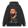 Camiseta de Manga Corta Estampada Benima Karim Benzema Estilo Retro Americano Transfronteriza Sudadera con Capucha Versátil Cuello Redondo Pesado