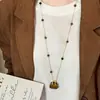 Collar Colgante Bohemio Retro Lujo Ligero Transfronterizo Cadena para Suéter de Gama Alta Temperamento de Nicho Joyería Versátil Venta al por Mayor