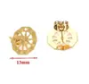 Pendientes de Acero Inoxidable de Moda con Diseño Calado para Oreja Pendientes Chapados al Vacío en Oro de 18 Quilates Materiales para Joyería Hecha a Mano DIY