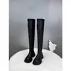 Botas Melard Acima do Joelho Outono/Inverno 2026 Botas Longas para Pessoas Altas Novas Botas de Cano Alto Versáteis Emagrecedoras Acima do Joelho