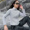 Chaqueta de plumón de invierno para mujer, estilo nuevo, con forro polar, engrosada, ligera, corte ajustado, cuello alto, abrigo de plumón con capucha