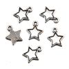 Viento Ins 22 estrella de cinco puntas mixta colgante de plata antigua DIY amuleto natural joyería creativa hecha a mano accesorios explosiones