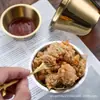 Suministrado Directamente del Fabricante, Taza de Salsa Espesa de Acero Inoxidable 304, Taza Creativa de Condimento de Tomate para Salsas de Estilo Occidental y Filetes