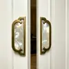 Aleación de Aluminio Nácar Lujo Mango Largo para Entrada de Villa Club Casa Puerta Corredera Manija de Puerta de Vidrio