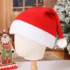 Novo Chapéu de Natal de Flanela Decorações Natalinas Selado nas Bordas Chapéu de Adulto Traje de Festa Chapéu de Natal