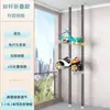 Estantería de almacenamiento para coches de juguete de suelo a techo Sala de estar de pie multicapa Estantería de almacenamiento para patinetas, bicicletas y bicicletas de equilibrio para niños