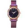 Reloj para mujer con imán de transmisión en vivo Cara de cielo estrellado imán Milán con pulsera de estrella del sur traje reloj de regalo