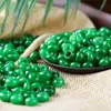 Ágata Jade Seca Verde Agujero Grande Cuentas Anillo Grueso Cuentas Sueltas Cuentas de Ábaco Accesorios Pulsera DIY Cuentas Joyería Mayoreo