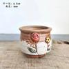 Vaso de Flor Carnuda Cerâmica Jardinagem Cerâmica Mini Novo Criativo Grés Casa Vintage Novo Vaso de Porcelana Vaso