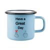 Taza de Esmalte con Borde Enrollado, Taza de Esmalte, Taza Metálica de Exportación con Impresión de Logo, Regalo Vintage de Lujo