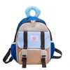 Mochila Escolar para Jardín de Infancia de Color Contrastante Estilo Coreano Mochila Infantil con Letras de Moda Mochila de Nylon para Bebé Moda Casual