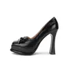 Lindos Elegantes, Plataforma Impermeável Salto Alto para Mulheres, Não Cansativos para os Pés, 2025 Novos Versátil Salto Grosso Baixo Sapatos Mary Jane