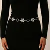 Cadena de cintura triangular estilo bohemio transfronteriza incrustada de diamantes de imitación, un accesorio sofisticado y elegante para combinar con vestidos, disponible en stock