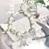 Pulsera de Cristal con Cuentas de Mariposa, Pulsera de Diseño de Alta Gama Ins, Regalo para Novia, Nueva Pulsera de Mejor Amiga de Aspecto Caro