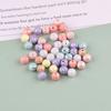 Crema de colores mezclados estrellas amor acrílico cuentas sueltas diy hecho a mano casero accesorios para el cabello agujero recto joyería con cuentas
