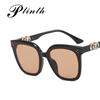 Gafas de sol con forma de uña de arroz, nuevas gafas de sol redondas para mujer, gafas de sol con sentido avanzado, gafas de sol huecas personalizadas populares en Internet, de moda.