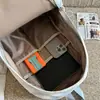 Mochila de lazo muy elegante estilo japonés, mochila escolar para estudiantes con graffiti fresca y linda, bolsa de viaje ligera y que reduce la carga