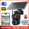 Cámara solar UBOX con zoom óptico 36x, pantalla dual 4G, bajo consumo, monitor impermeable de alta definición AOV