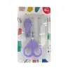 Tarjeta en Inglés Set de Tijeras para Uñas de Bebé Cortauñas de Seguridad para Bebé Tijeras para Bebés Pinzas de Punta Redonda Lima de Uñas