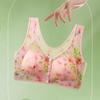 Hebilla Media Edad Antigua Abertura Talla Grande Ropa Interior de Mujer Estampada Push-up Sin Marcas Copa Fija Cómodo Sujetador Chaleco