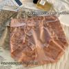 Ropa Interior Sexy de Encaje para Mujer Talla Grande Algodón Suave Transpirable Entrepierna Empalme de Satén Diseño Bragas Encaje Pura Deseo Ropa Interior