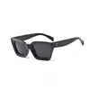 Gafas de Sol Europeas y Americanas de Gama Alta Cuidadosamente Seleccionadas, Populares Gafas de Sol Cuadradas con Protección Solar, Versátiles para un Look Natural, Montura Grande, Anti-Luz Azul, Gafas sin Graduación