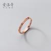 Nalan Plata S925 estilo coreano simple personalidad símbolo anillo de línea femenino temperamento hueco pulsera pequeña J8441