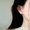 Exquisitos Pendientes de Flor de Cuatro Hojas con Circonita, Lujo Accesible, Gama Alta, Pendientes Elegantes y Elegantes para Mujer, Agujas de Plata, Pequeños Pendientes Brillantes