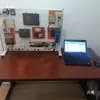 Mesa de Entrenamiento PLC Plataforma de Enseñanza Experimental Entrenamiento para Competencias Banco de Trabajo para Electricistas Instalación Placa de Malla Porosa Mesa de Estudio