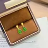Prata de lei S925, jade natural Hetian, brincos quadrados, design único, novo estilo chinês, brincos de jade ovais, joias de alta qualidade