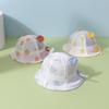 Sombrero de Cubo para Bebé Estilo Dibujos Animados, Nuevo Modelo de Primavera, Sombrero de Tela para Bebé de 6-24 Meses, Sombreros de Bebé Lindos al por Mayor