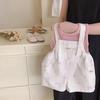 Roupas infantis Meninas Terno de verão Novo Casual Elegante Moda Alça Shorts Bebê Conjunto de duas peças