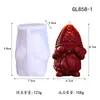 Vela Aromática Homem Velho Vendado de Natal Molde de Silicone DIY Transfronteiriço Ornamento de Gesso do Papai Noel Anão