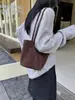 Bolso Tote Simple de Piel de Vaca Mate para Mujer, Bolso Hobo de Hombro Único Versátil y de Moda, Bolso de Mano Cruzado con Sensación Relajada y Suelta