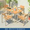 Combinação de Mesa e Cadeiras para Terraço de Vila ao Ar Livre Lazer Metal Impermeável Proteção Solar Móveis Jardim Ar Livre Hotel B&B Mesa e Cadeiras