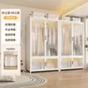 Armario de acero de estilo moderno para ropa de bebé, estable y duradero, a prueba de polvo, colgable, armario modular con almacenamiento compartimentado